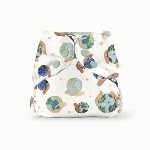 Esembly Cloth Diaper Cover Outer shown in 2024 limited edition Sara Boccaccini Meadows botanic garden floral print