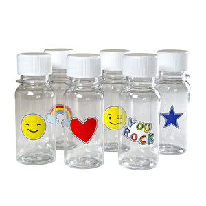 Mini wellness juice bottles with 2 ounce capacity, made by Yumbox , pack of 6