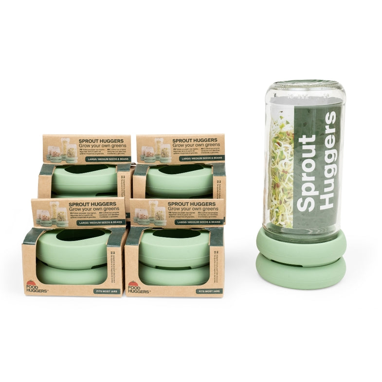 sprout huggers allow you to grow your own seeds with your recycled jars