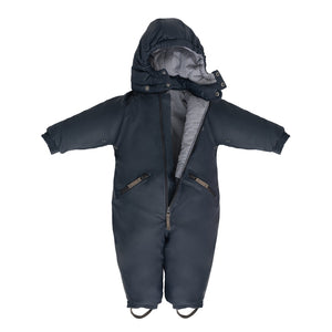 Oaki Snowsuit shown in navy blue, toddler sizes
