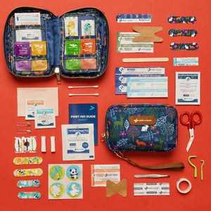 Keep Going First Aid Go Kit, contents shown, great for kids