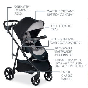 Britax Brook+ toddler stroller in graphite onyx color