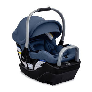 Britax Cypress Infant Car Seat, Rear Facing Car Seat with Alpine Base in stone colored fabric.