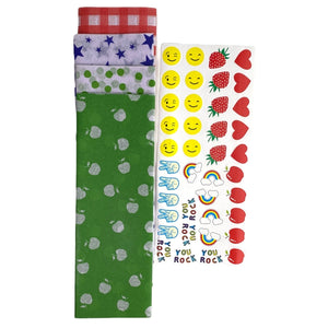 Yumbox assortment of 40 sandwich wraps with cute colors and prints