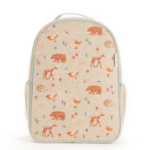 soyoung toddler backpack in forest friends print