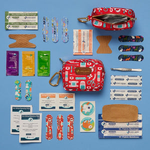 Keep Going First Aid Go Kit, contents shown, great for kids