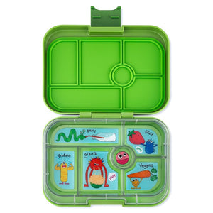 Yumbox tapas 5 compartment bento box in antibes blue color