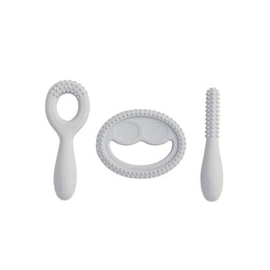 Oral Development 3 piece tools from EZPZ in pewter gray color