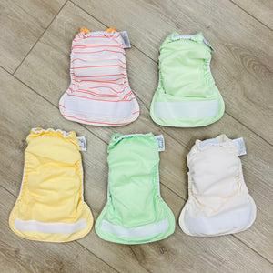 BumGenius Littles Newborn All-in-One Diapers, 5-Pack, Gently Used