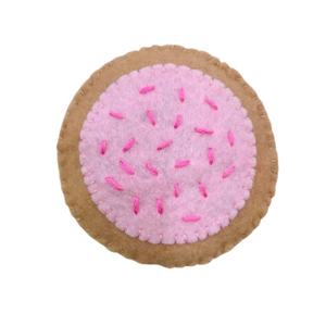 made in New York felt play cookies in 3 designs