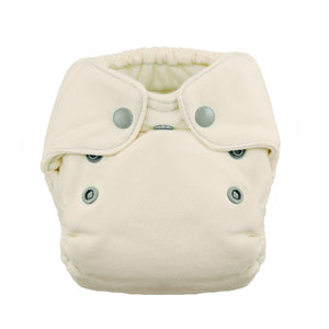 Thirsties Natural Fitted Diaper, made from Bamboo, in two sizes, made in the usa