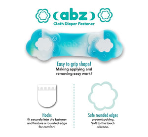 ABZ diaper fasteners come in a 4 pack