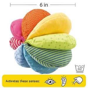 haba rainbow fabric sensory baby ball