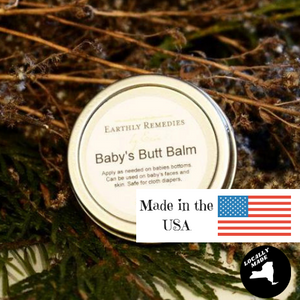 Earthly Remedies baby's butt balm is made in the USA