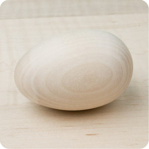 Camden Rose Good Wood Eggs are made of birch wood and made in the USA