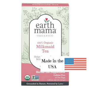 Earth Mama Organics Milkmaid Tea, organic herbal tea for stimulating breastmilk production