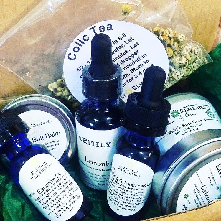 Earthly Remedies new baby and mama kit is made in the USA