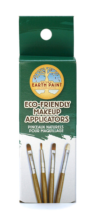 natural earth paint eco-friendly makeup applicators brush set in packaging