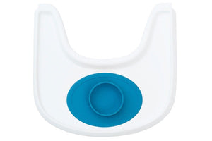 ezpz tiny bowl fits ALL trays including Stokke and sticks to surfaces, in blue solid color