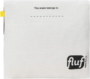 fluf snack sack, made from organic and reusable materials with cherry  design
