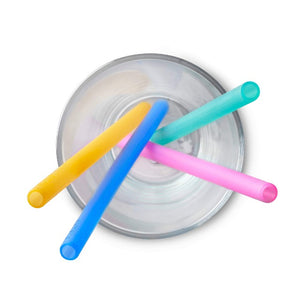 4 pack of standard sized go sili silicone straws