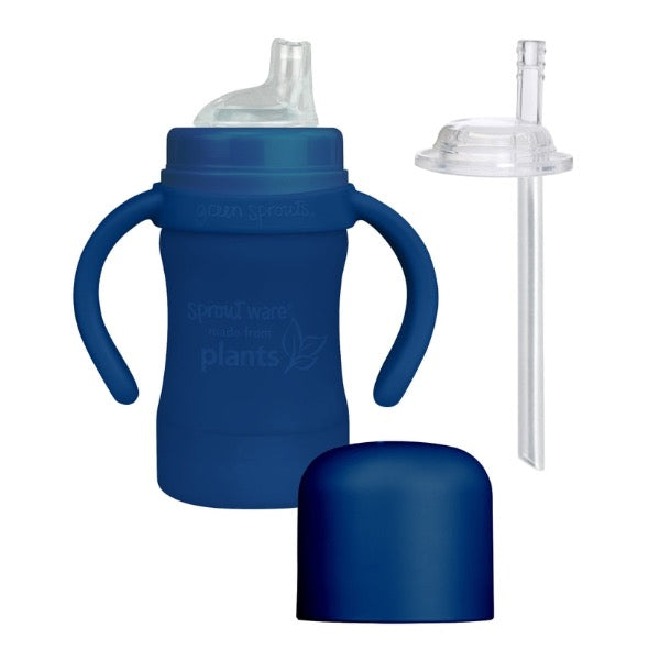 green sprouts Non-spill Sippy Cup, One-way valve for easy transition from  bottle