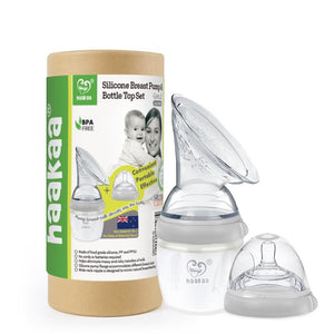 haakaa generation 3 silicone breast pump and bottle set  