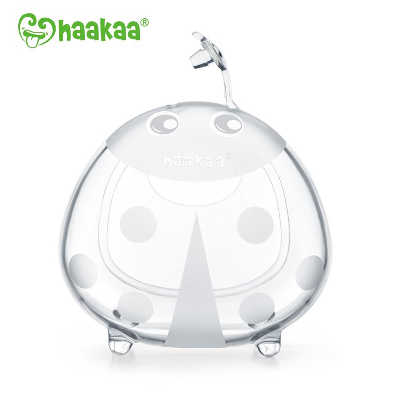 haakaa ladybug silicone milk collector and the packaging