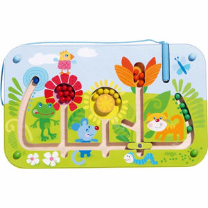 HABA magnetic flower maze with the magnetic beads in the flower heads