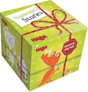 HABA Nonsensical Stories Gift Game Cube Box