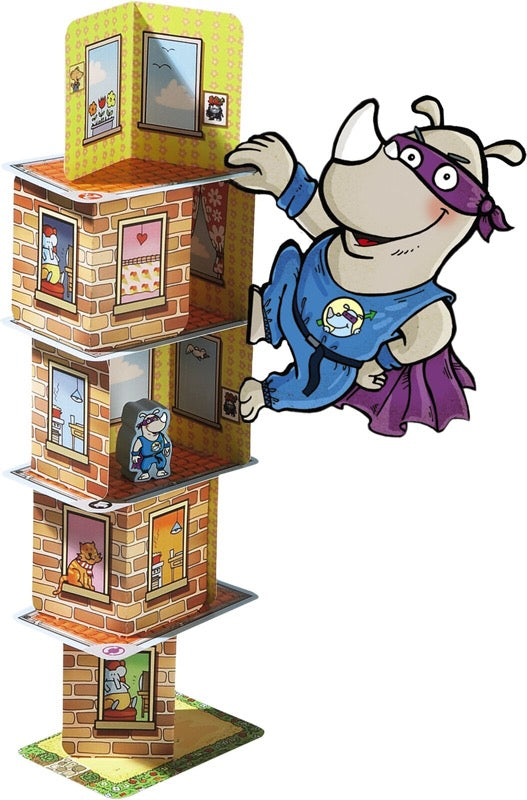  HABA Rhino Hero A Heroic Stacking Card Game for Ages 5 and Up -  Triple Award Winner : Toys & Games