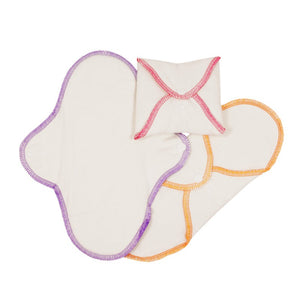 3 pack of imsevimse menstrual pad in garden print