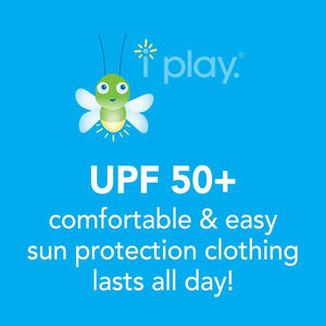 iplay swim wear long sleeve rash guard in green, 50+ upf protection