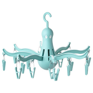 octopus drying rack in turquoise
