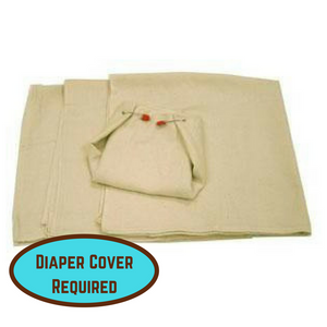 OsoCozy Birdseye Weave Flat Diapers, diaper cover required for use