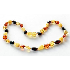 punkin butt amber teething necklaces in 3 styles