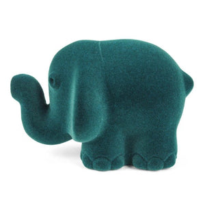 Rubbabu Wild Animal Elephant is blue-green and measures 4 inches