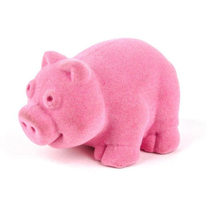 Rubbabu Farm Animal Pig is pink and measure 4 inches