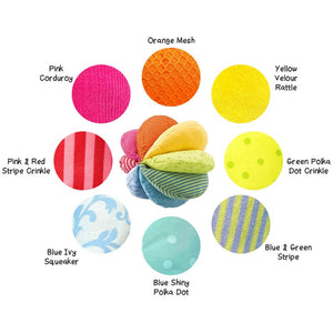 haba rainbow fabric sensory baby ball