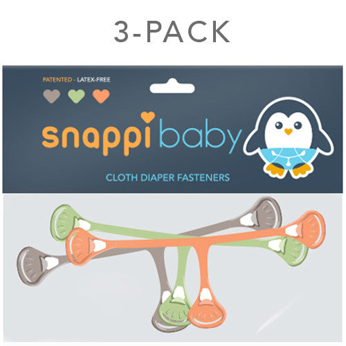 Snappi Cloth Diaper Fasteners - Pack of 3