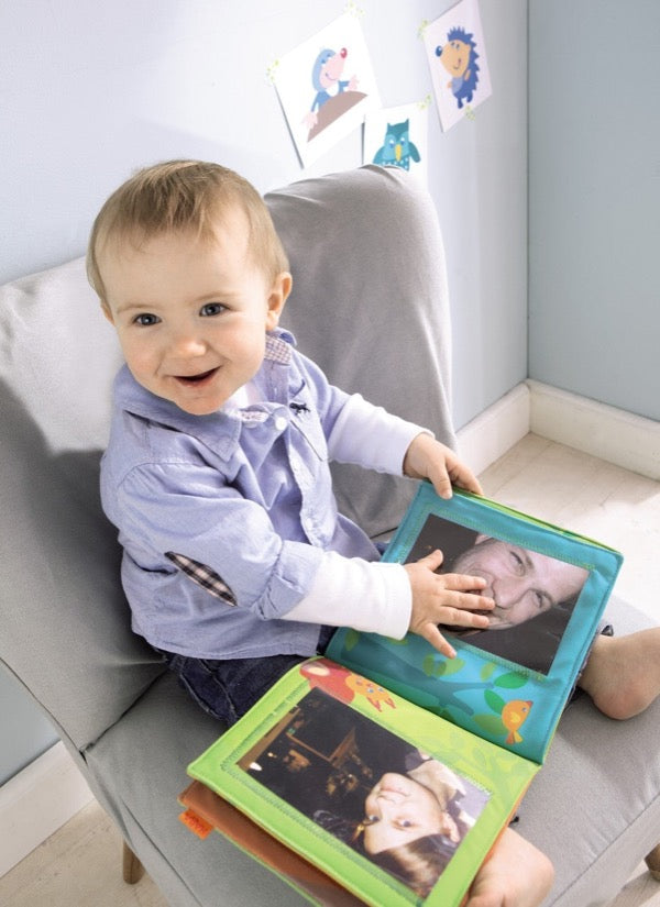 Pearhead Album Photo Bébé Polka Dot Gris - Livre Souvenir 200 Photos Gender Neutral