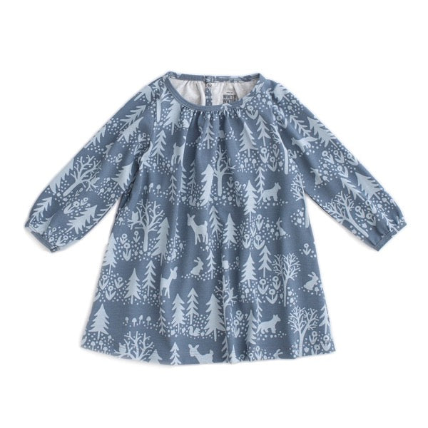 winter water factory dress Winter Water Factory Foxes Pale Blue Madison Dress