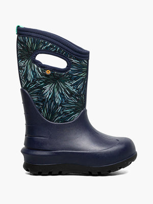 Bogs Neo Classic three season boots for kids, shown in 2024/2025 sea skin style with black base
