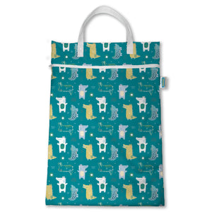 Thirsties Hanging Wet Bag, nightlife print, made in the usa