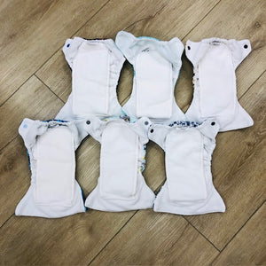 Thirsties Newborn all in one cloth diapers, gently used bundle
