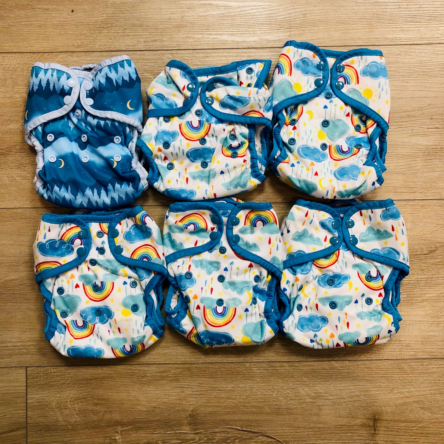 Thirsties NATURAL One-Size Pocket Diaper, 6-Pack, Gently Used