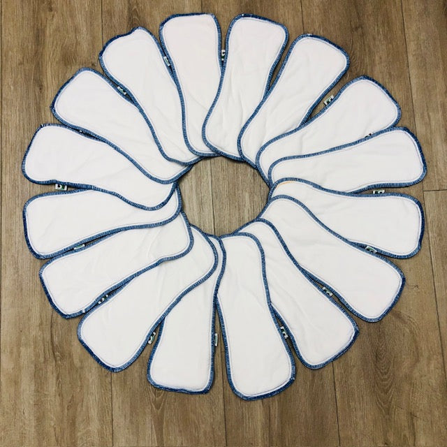 Best Bottom Bamboo Inserts, Size Large, 16-Pack, Gently Used