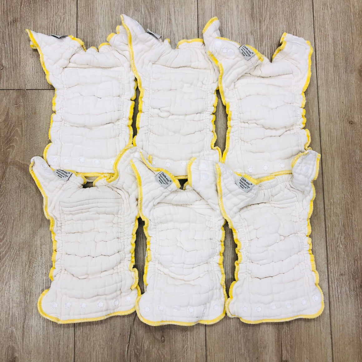 Clotheez Small Workhorse Fitteds, Snap Closure, 6-Pack, Gently Used