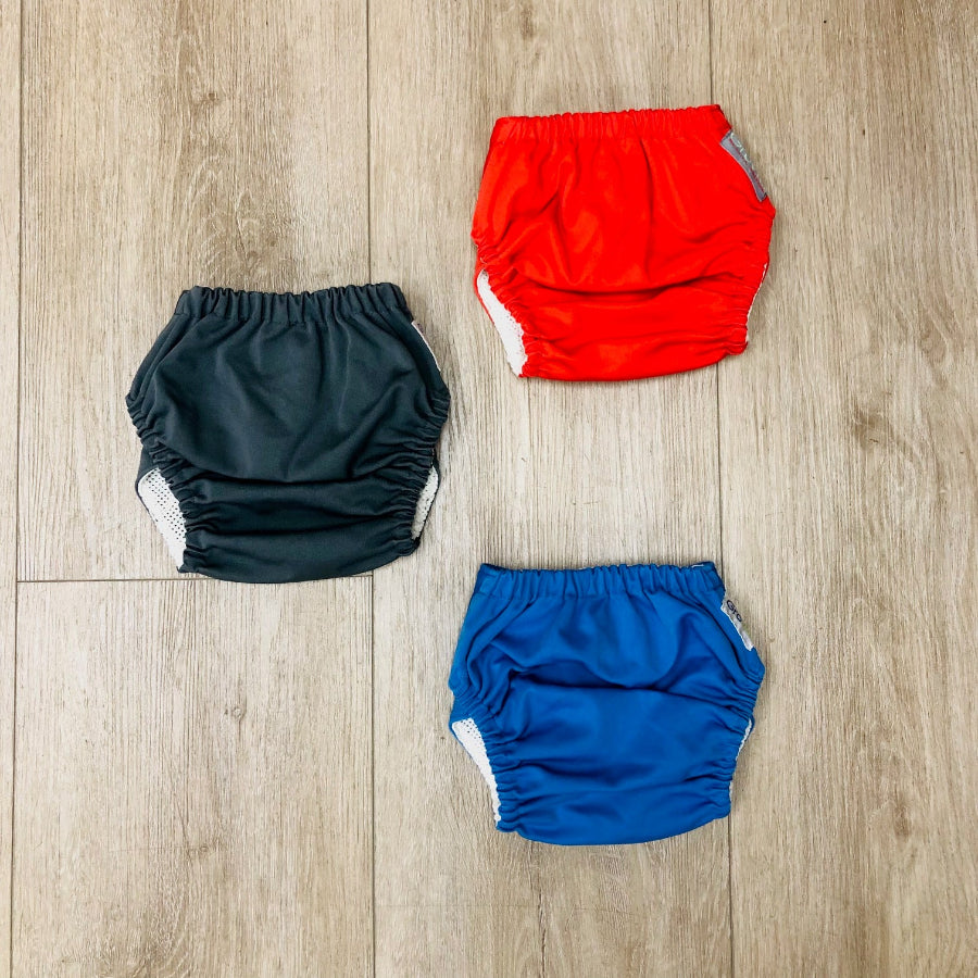 GroVia Cloth diaper shells, 3 gently used covers with snap closure