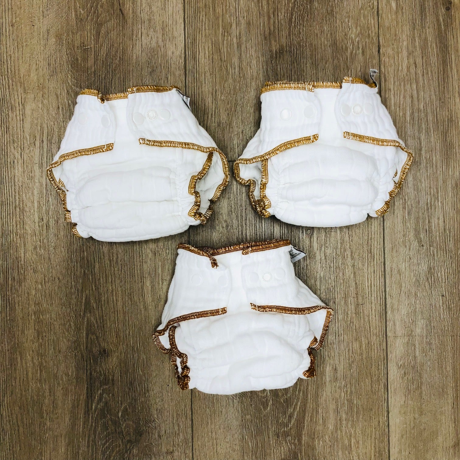 Clotheez Organic Workhorse Fitteds, Size Large, 3-Pack, Gently Used